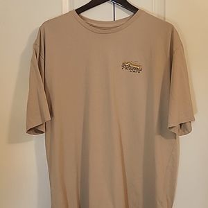 Patagonia MTB Protect where you Pedal Organic Cotton Tee - XL - tan/yellow